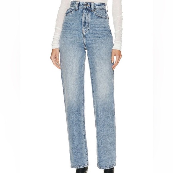 KHAITE High Rise Blue Jeans - Picture 2 of 16